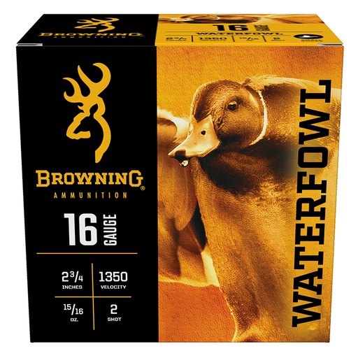 [020892024885] Browning Ammo B193411622 Wicked Wing XD  16Gauge 2.75" 15/16oz 2Shot 25 Per Box/10 Case