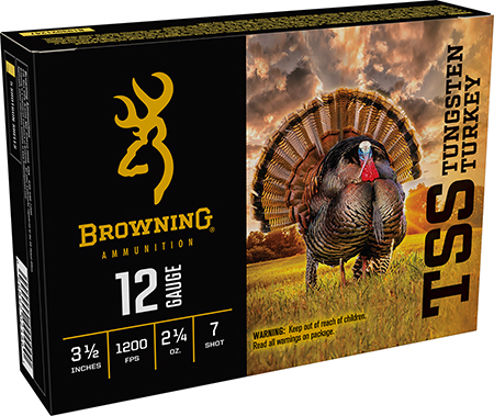 [020892024861] Browning Ammo B193921247 TSS Tungsten Turkey 12Gauge 3.50" 2 1/4oz Tungsten 7Shot 5 Per Box/10 Case
