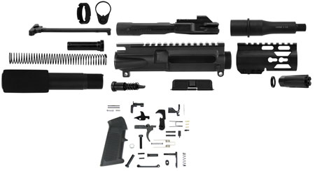 [745559515949] TacFire SSPK9MMLPK4K AR Build Kit KeyMod 9mm Luger Black Steel