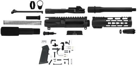 [745559515932] TacFire SSPK9MMLPK7K AR Build Kit KeyMod 9mm Luger Black Steel
