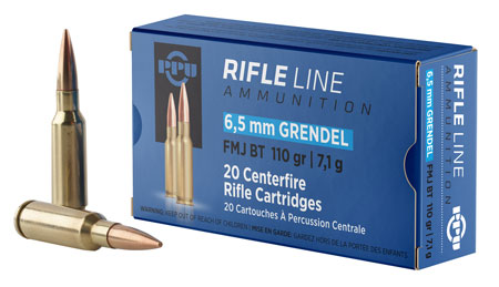 [8605003816812] PPU PP6GF Standard Rifle  6.5Grendel 110gr Full Metal Jacket Boat Tail 20 Per Box/25 Case