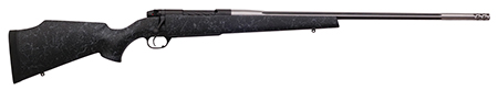 [747115440160] Weatherby MAM01N257WR8B Mark V Accumark 257 Wthby Mag 3+1 26" Barrel, Graphite Black Cerakote Metal Finish, Gray Webbed Black Fixed Monte Carlo Stock