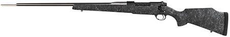 [747115440276] Weatherby MAM01N300WL8B Mark V Accumark 300 Wthby Mag 3+1 26" Barrel, Graphite Black Cerakote Metal Finish, Gray Webbed Black Fixed Monte Carlo Stock Left Hand