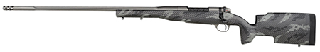 [747115440436] Weatherby MAP01N257WL8B Mark V Accumark Pro 257 Wthby Mag 3+1 26" Barrel, Tungsten Gray Cerakote Finish, Black with Gray Sponge Pattern Accents Carbon Fiber Stock Left Hand