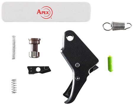 [856008005062] Apex Tactical 100051 Action Enhancement Trigger  &  Duty/Carry Kit 9mm Luger/40 S&W Black Drop-In Fits S&W M & P Shield
