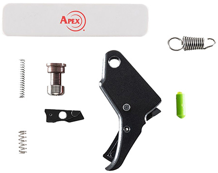 [854263007463] Apex Tactical 100171 Action Enhancement Trigger  &  Duty/Carry Kit Black Drop-In Fits S&W M & P Shield 2.0 9/40