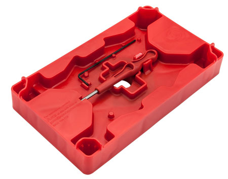 [856008005291] Apex Tactical 104110 Armorer's Tray  &  Pin Punch  Red Polymer Pistol