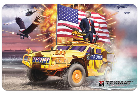[612409971159] TekMat TEKR17TRUMP Trump Cleaning Mat Multi-Color Rubber 11"x17" Trump Freedom Portrait
