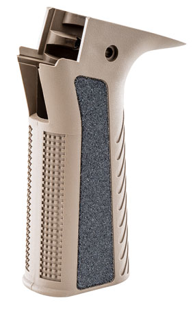 [854263007586] Apex Tactical 116111 Optimized Grip  Flat Dark Earth Aggressive Textured Polymer, Fits CZ Scorpion EVO 3 S1