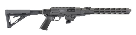 [736676191246] Ruger 19124 PC Carbine  9mm Luger 10+1 16.12" Threaded/Fluted Barrel, Type III Hard Coat Anodized Aluminum Alloy Receiver, Magpul 6 Position MOE Stock, M-LOK Accessory Slots, Optics Ready
