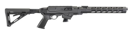 [736676191260] Ruger 19126 PC Carbine *State Compliant 9mm Luger 10+1 16.12" Fluted Barrel, Type III Hard Coat Anodized Aluminum Alloy Receiver, Fixed Magpul MOE Stock, M-Lok Accessory Slots, Optics Ready