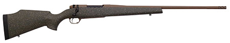 [747115440702] Weatherby MWL01N65RWR6B Mark V Weathermark LT 6.5 Wthby RPM 4+1 24" Barrel/Rec. w/Flat Dark Earth Cerakote Finish, Flat Dark Earth Speckled Green Fixed Monte Carlo Fiberglass Stock
