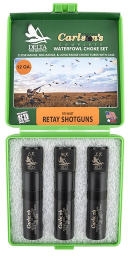 [723189077792] Carlson's Choke Tubes 07779 Delta Waterfowl  Retay 12 Gauge Mid/Long/Close Range 17-4 Stainless Steel