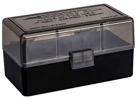 [711148296827] Berry's 29682 Ammo Box  223Rem/5.56NATO Smoke/Black Polypropylene 50rd