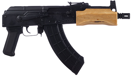 [787450071186] Century Arms HG2137N Draco Mini 7.62x39mm 30+1 7.75" Black Threaded Barrel, Black Steel Stamped Metal Receiver, Black Polymer Grip, Wood Handguard, Right Hand