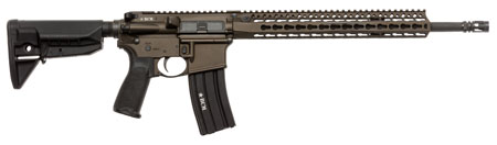 [812526020482] BCM 750790BRZ RECCE-16 KMR-A 223 Rem,5.56x45mm NATO 16" 30+1 Bronze Cerakote, Black Manganese Phosphate, 6 Position Stock Black Bravo Mod 3 Grip