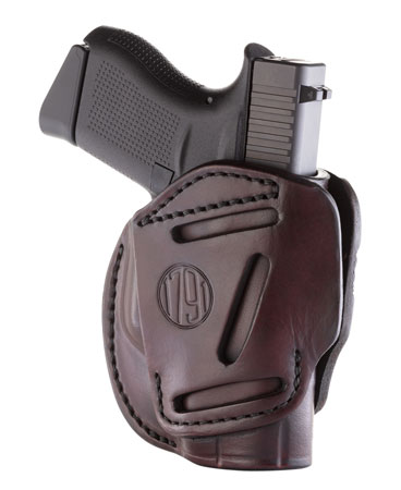 [816161020197] 1791 Gunleather 3WH2SBRA 3-Way  IWB/OWB Size 02 Signature Brown Leather Belt Loop Compatible w/ Ruger LCP Compatible w/ Glock 42 Compatible w/ S&W Bodyguard Ambidextrous Hand