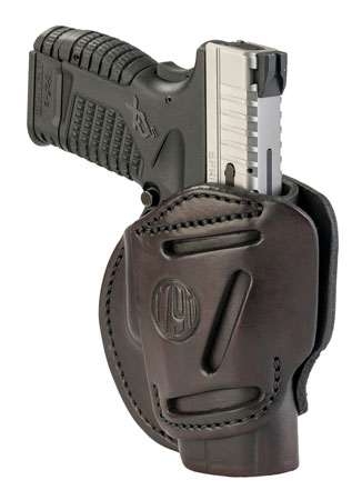 [816161020210] 1791 Gunleather 3WH4SBRA 3-Way  IWB/OWB Size 04 Signature Brown Leather Belt Loop Fits Springfield XD Fits Walther PPS Fits Springfield XDS Fits Taurus G2C Ambidextrous Hand