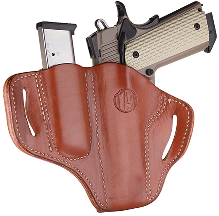 [816161022276] 1791 Gunleather BH1M1CBRR BH1M1 Combo OWB 01 Classic Brown Leather Belt Slide Fits 4-5" 1911