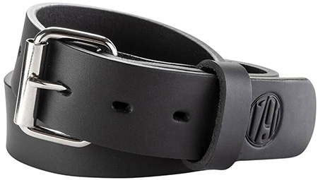 [816161023440] 1791 Gunleather BLT013236SBLA 01  Gun Belt Stealth Black Leather 32/36 1.50" Wide Buckle Closure