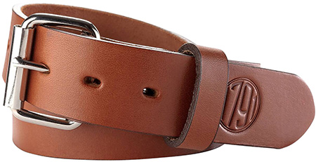 [816161023365] 1791 Gunleather BLT013236CBRA 01  Gun Belt Classic Brown Leather 32/36 1.50" Wide Buckle Closure