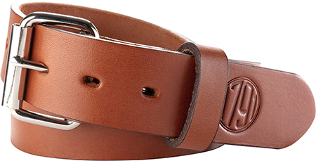 [816161023433] 1791 Gunleather BLT014650CBRA 01  Gun Belt Classic Brown Leather 46/50 1.50" Wide Buckle Closure