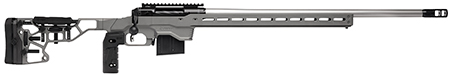 [011356575579] Savage Arms 57557 110 Elite Precision 6.5 Creedmoor 10+1 26" Matte Stainless, Matte Black Rec, Gray Cerakote Adjustable MDT ACC Aluminum Chassis Stock