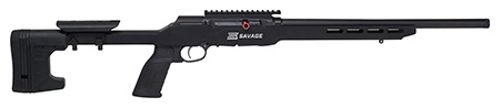 [062654472480] Savage Arms 47248 A22 Precision Full Size 22 LR 10+1 18" Matte Black Heavy Threaded Barrel, Matte Black Picatinny Rail Carbon Steel Receiver, Matte Black MDT ACC Aluminum Chassis, Black Polymer Grip,