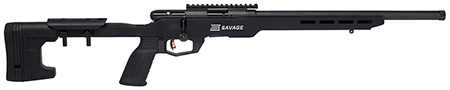 [062654708480] Savage Arms 70848 B17 Precision Full Size 17 HMR 10+1 18" Black Heavy Threaded Barrel, Matte Black Picatinny Rail Carbon Steel Receiver, Matte Black Aluminum MDT ACC Chassis, Black Polymer Grips