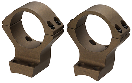 [023614843870] Browning 12535 X-Bolt Scope Mount System X-Lock Burnt Bronze Cerakote Aluminum 30mm Tube, Medium Rings