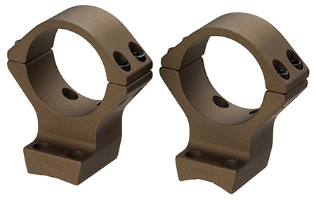[023614938309] Browning 12541 X-Bolt Scope Mount System X-Lock Burnt Bronze Cerakote Aluminum 34mm Tube, Medium Rings
