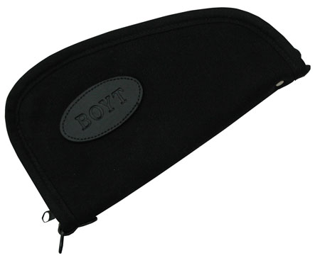 [737618014531] Boyt Harness 0PP620003 Heart-Shaped Pistol Rug 12" Long Black Canvas Holds Handgun