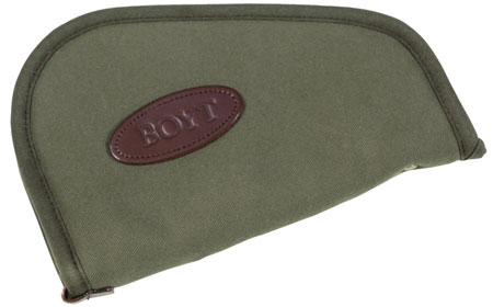 [737618009469] Boyt Harness 0PP620009 Heart-Shaped Pistol Rug 12" Long OD Green Canvas Holds Handgun