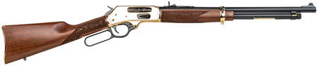 [619835060471] Henry H0244570 Side Gate  Full Size 45-70 Gov 5+1 19.80" Blued Steel Barrel, Polished Brass Receiver, American Walnut Stock Right Hand
