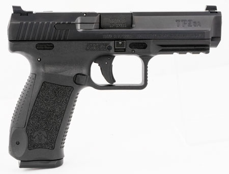 [787450524484] Canik HG4863N TP9SA Mod.2 9mm Luger 18+1 4.46" Black Nitride Match Grade Barrel, Serrated Steel Slide  &  Polymer Frame w/Picatinny Rail, Black Interchangeable Backstrap Grip