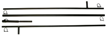 [816740002538] Mojo Outdoors HW2204 Extension Pole  Black Metal 12'