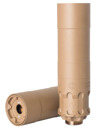 [859383006600] Rugged Suppressor OBSFDE9 Obsidian9  9mm Luger 1.37" Flat Dark Earth Cerakote 17-4 Stainless Steel 1/2"-28 tpi