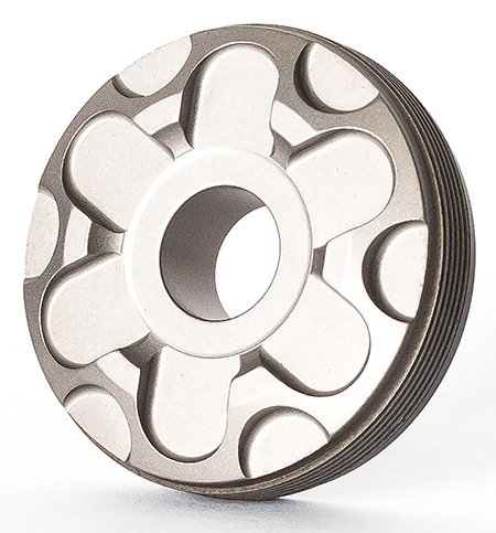 [859383006655] RUGGED SUPPRESSOR FC005 TI Front Cap  7.62mm Titanium/Teflon