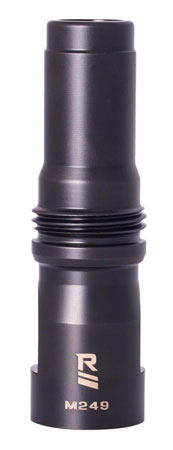 [859383006587] Rugged Suppressor MD001 M249 Muzzle Device Black with 9/16x24 LH Threads  &  Dual Taper Locking System for Surge762, Razor762  &  Micro30 Suppressors