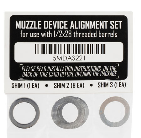 [859383006426] Rugged Suppressor SA001 Shim Kit  for 1/2"-28 tpi