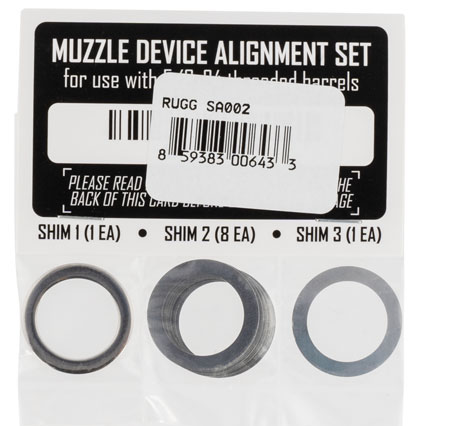 [859383006433] Rugged Suppressor SA002 Shim Kit  for 5/8"-24 tpi