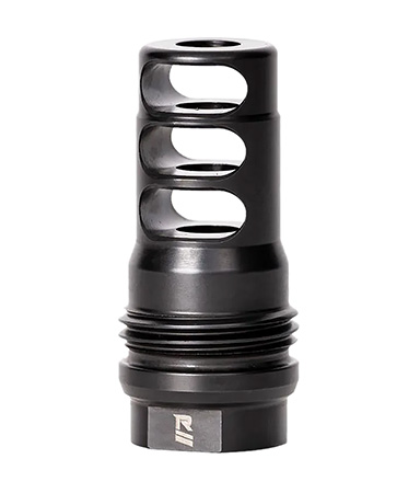 [859383006075] Rugged Suppressor MB001 3 Port Brake  Black with 5/8"-24 tpi Threads  &  2.16" OAL for Radiant762, Surge762, Razor762  &  Micro30 Suppressors