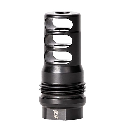 [859383006570] Rugged Suppressor MB011 3 Port Brake  Black with 1/2"-28 tpi Threads  &  2.16" OAL for 5.56x45mm NATO Radiant762, Surge762, Razor762  &  Micro30 Suppressors