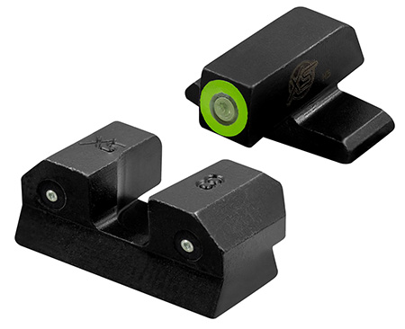 [647533046510] XS Sights SIR015P6G R3D Night Sights- Sig Sauer- Springfield Armory  Black | Green Tritium Green Outline Front Sight Green Tritium  Rear Sight