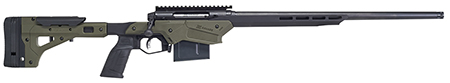 [011356575500] Savage Arms 57550 Axis II Precision 243 Win 10+1 22", Matte Black Barrel/Rec, OD Green Adjustable MDT Aluminum Chassis, Polymer Grip