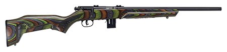 [062654966361] Savage Arms 96636 93R17 Minimalist 17 HMR Caliber with 10+1 Capacity, 18" Barrel, Matte Black Metal Finish  &  Boyd's Minimalist Green Laminate Stock Right Hand (Full Size)