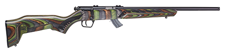 [062654267369] Savage Arms 26736 Mark II Minimalist Full Size 22 LR 10+1 18" Matte Black Threaded Barrel, Matte Black Drilled  &  Tapped Carbon Steel Receiver, Green Boyd's Minimalist Laminate Stock, Right Hand