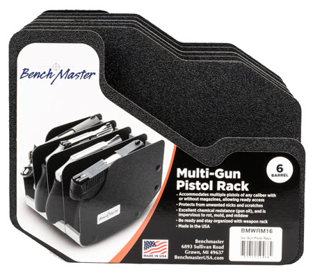 [751710504684] BenchMaster BMWRM16 WeaponRac  Kydex Holds 6 Handguns