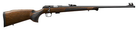 [806703023717] CZ-USA 02371 CZ 457 Premium Full Size 22 LR 5+1 24.80" Black Nitride Black Nitride Steel Receiver Turkish Walnut Monte Carlo w/Decorative Forend Tip Stock Right Hand