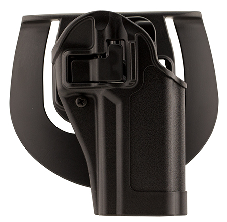 [604544616439] Blackhawk 410561BKR Serpa CQC  OWB Size 61 Matte Black Polymer Belt Loop/Paddle Fits Sig P250/P320 Right Hand